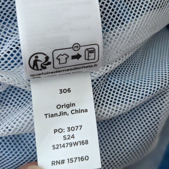 Cotopaxi Teca Crop Jacket Cropped Wind-Resistant Blue Water Polo Size Women's L - Picture 8 of 8
